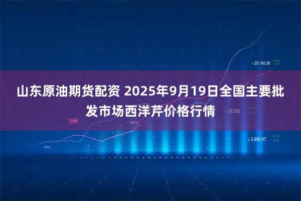山东原油期货配资 2025年9月19日全国主要批发市场西洋芹价格行情